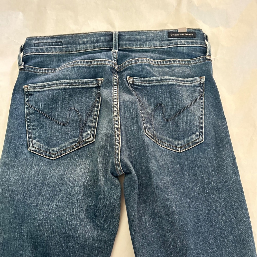 True Religion Womens Sz 26 World Tour Legging WFLP Jeans Denim Pants Pocket Flap